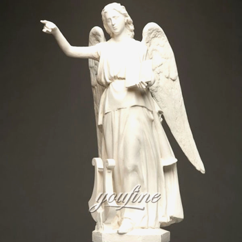 Life Size Praying Angel Marble Statue (4)