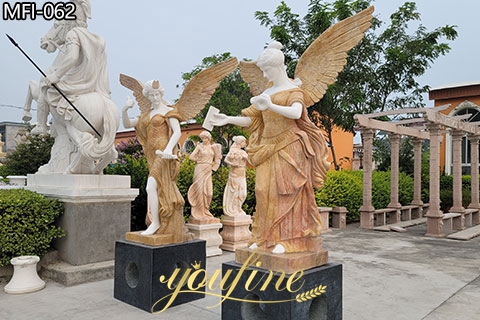 Outdoor-Garden-Marble-Winged-Angel-Statue-for-Sale